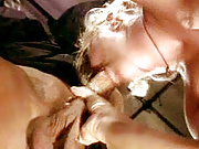 Blowjobs Babes Chubby blonde fatty enjoys eating the warm and sticky goo from a horny dick. - Blowjobs Babes Movies