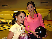 Two hot brunette teens have a threesome after school
