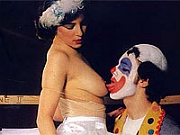 Hairy seventies ballerina gets fucked hard by a horny clown