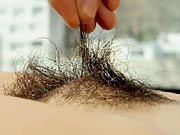 Natural hairy amateur teen Franchesca spreading her pussy