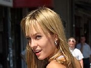 Blue Angel nude in public with a painted on outfit