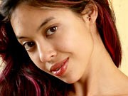Hairy exotic amateur teen Miyu toying her unshaven pussy