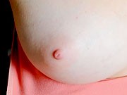 Pale amateur teen cutie Abbie Anderson fingers pink pussy