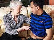 Horny mature slut fucking a younger guy