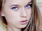 Petite erotic teen beauty Milena fingering pussy outdoors
