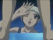 Hentai girl is out of breath while sucking cock under the water