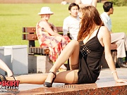 Chic dress upskirts only for you