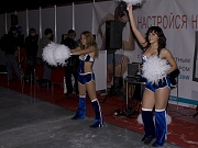 Bare titted painted girls wildly dance in small shorts