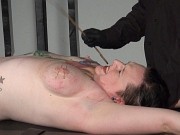 Tattooed amateurs slaves torture rack and whipping