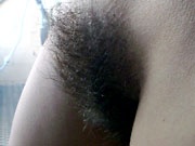 Hairy selfshot amateur teen Annabelle spreading furry muff
