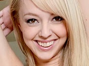 Slender petite blonde teen Sierra Nevadah showing her tight pussy