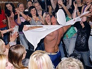 Strippers nailing drunk beauties at a giant fucking party