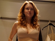 Lovely natural redhead with perky tits