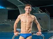 Gay English Olympic diver Tom Daly looking cute in his speedos.