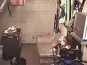 Wife caught in act cheating her hubby at the garrage