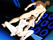 Anime slut gets her tender pussy fucked doggy style