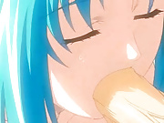 Hentai Miho pump cock on her mouth and gets fucked