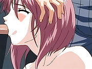 Innocent hentai teen gets her first gangbang action