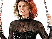 Transsexual playing with her long juicy dick