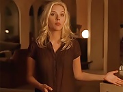 Cute Scarlett Johansson in hot kissing and tits exposing scene