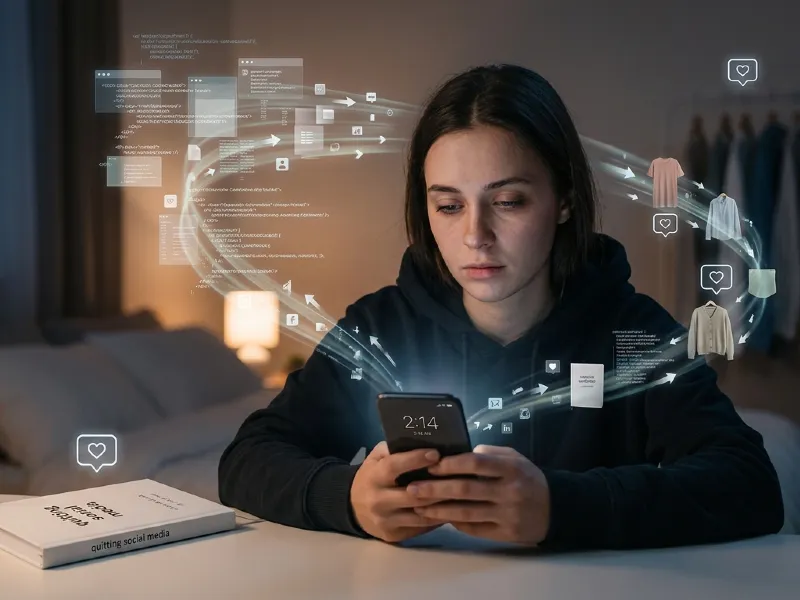 Digital glow shaping a person's tastes and ideas