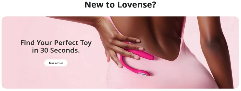 Lovense Find Your Perfect Toy quiz for choosing a sex toy