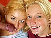 Lucky horny guy fucking in a hot blonde threesome hardcore 