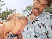 Real retro interracial couple fucking outdoors hardcore 
