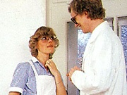 Dirty seventies doctor banging one of his hairy patients