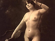 Several sexy vintage chicks posing naked during the twenties 