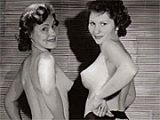 Several fifties ladies showing their round and sweet asses