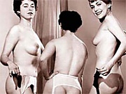 Several amateur wifes showing their big round vintage asses