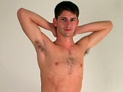 Anthony jacks his cock with both hands. Fresh Man X