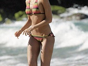 Wet cameltoe of movie star Jessica Alba