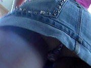 Bus road upskirt tom-up