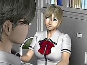 3d hentai sex in the library