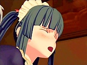 Hentai mistress seduces young maid
