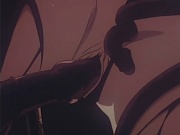 Ugly tentacles slide deep in anime bimbos throat
