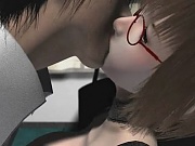 Three students fuck hentai teacher pussy