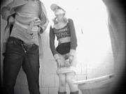 Toilet cam shooting sultry youngsters fucking 