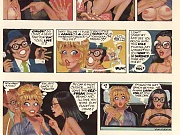 Raunchy porn comix with group fuck