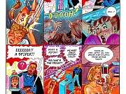 Hardcore comic fucking for blonde chick 