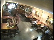 Big closed bar is a fuck platform watched by security cam!