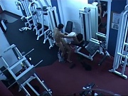 Chiseled coach drilling his VIP client!