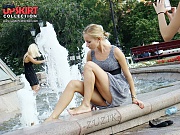 Gorgeous summer dress upskirts
