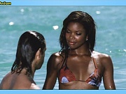 Buxom babe Gabrielle Union slips out a sweet berry