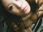 Asian idol Mai Nishida posing her breasts