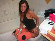 Hot pics of hot babes sitting on the toilet