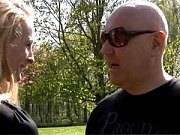 Blonde teenage sweetheart screwed by a bald guy hardcore