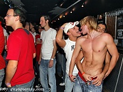 Horny homosexuals shagging dudes at a big gay club hard